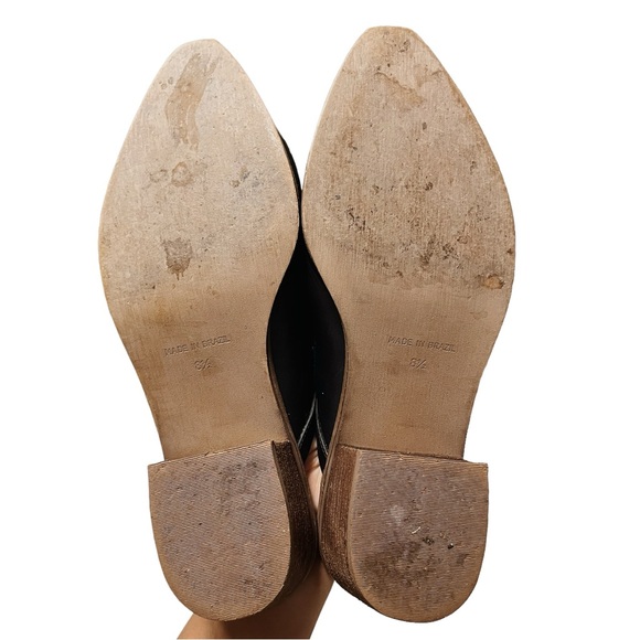 Madewell Black Leather Slip On Harper Mules - 8.5 - Picture 11 of 12